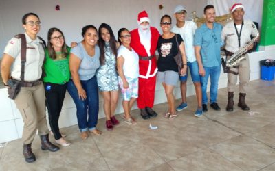 Polícia Militar de Alagoinhas leva espirito do natal a Pastoral do Menor de Alagoinhas