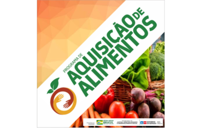 PAMA faz doação de alimentos através do Programa de Aquisição de Alimentos.