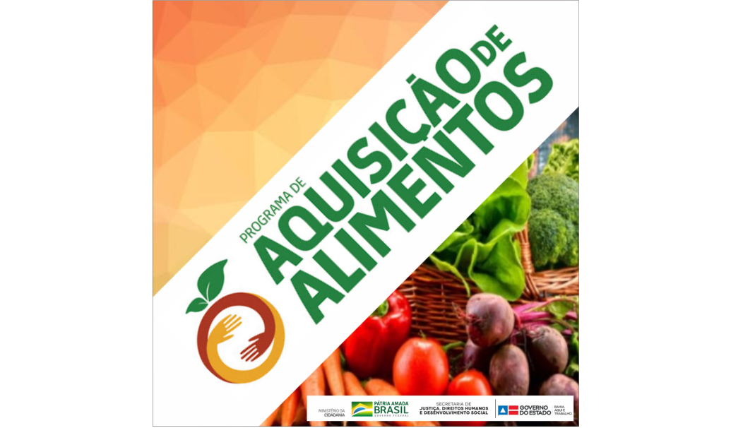 PAMA faz doação de alimentos através do Programa de Aquisição de Alimentos.